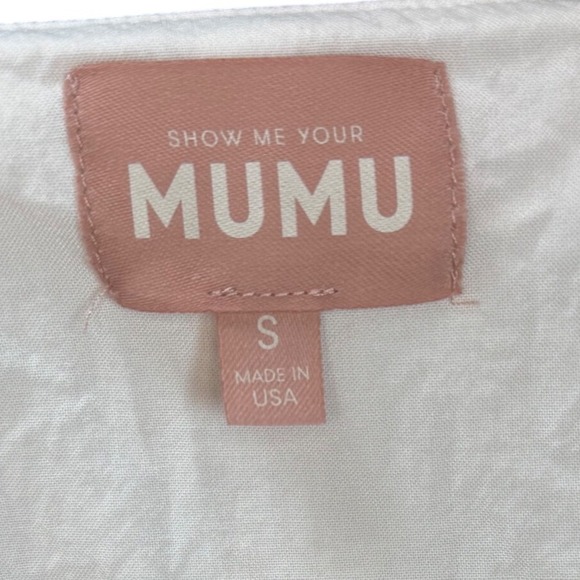 Show Me Your Mumu White Linen Cropped Tank Top, White, Size Small - Picture 3 of 6